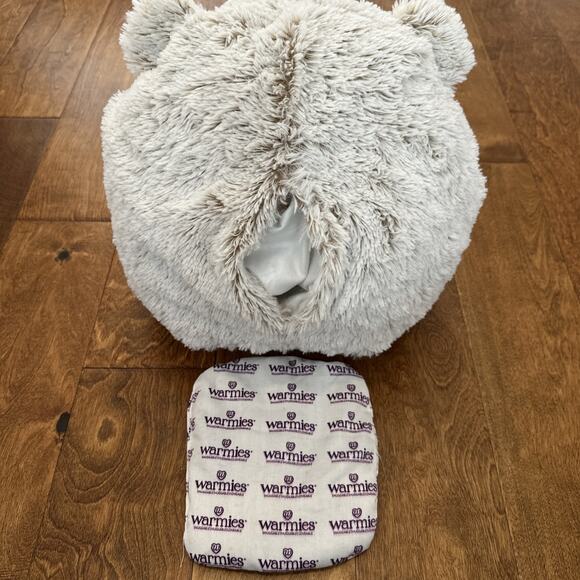 Plush White and Cream Stuffed Bear - Picture 9 of 11